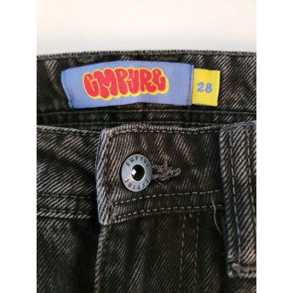 Empyre Relax Baggy Fit Jeans Y2K Style - Black 28 W 26 L - Picture 3 of 5